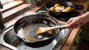 This 5-minute soak transforms rusted cast iron pans into restaurant-quality cookware