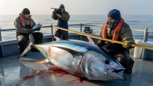 Marine biologists stunned by giant bluefin tuna measurement that breaks all previous records